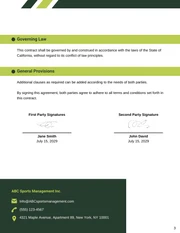 NIL Contract Template - page 3