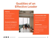Orange and White Minimalist Leadership Presentation - Page 3