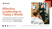 Orange and White Minimalist Leadership Presentation - Page 1