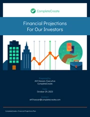 Business Plan Financial Projections Template - page 1