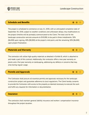 Landscape Construction Contract Template - page 2