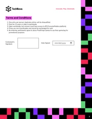 Giveaway Entry Form Template - Pagina 2