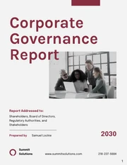 Corporate Governance Report - Page 1