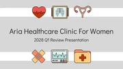 Healthcare Clinic Services Quarterly Presentation - Page 1