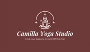 Brown Modern Aesthetic Yoga Instructor Sport Business Card - Page 1