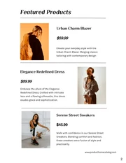 Black Simple Trendy Fashion Catalog - page 2