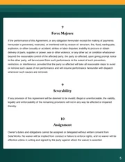 Residential Solar Installation Contract Template - Seite 5