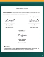 Residential Solar Installation Contract Template - Seite 7