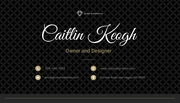 Black and Gold Luxury Jewelry Business Card - Page 2