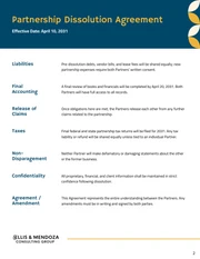 Partnership Dissolution Agreement Template - Página 2