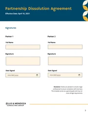 Partnership Dissolution Agreement Template - Página 3