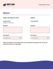 Puppy Contract Template - Página 3