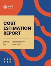 Cost Estimation Report - Page 1