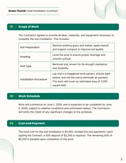 Sod Installation Contract Template - Seite 2