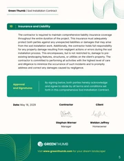 Sod Installation Contract Template - Page 5