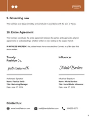 Influencer Collaboration Contract Template - Seite 4