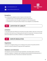 IT Maintenance Contract Template - Page 4