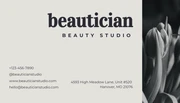 Beige Simple Photo Beauty Business Card - Page 2