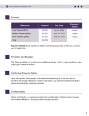 Motion Design Contract Template - page 2