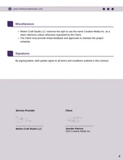 Motion Design Contract Template - صفحة 4