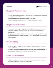 Recruiting Agency Contract Template - page 2