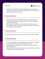 Recruiting Agency Contract Template - page 3