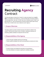 Recruiting Agency Contract Template - Página 1