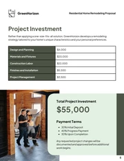 Remodel Proposal Template - صفحة 5