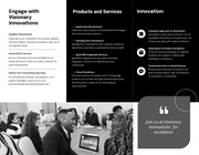 Black Corporate Tri-fold Innovative Horizons Brochure - Page 2