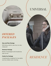 Creative Black and Orange Hotel Brochure - Page 2