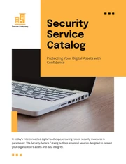 Security Service Catalog Template - Seite 1