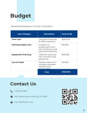Business Loan Proposal - Page 5