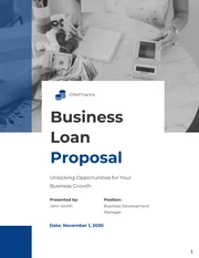Business Loan Proposal - Page 1