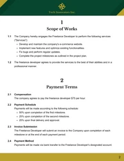 Freelance Developer Contract Template - Pagina 2