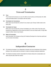 Freelance Developer Contract Template - page 4