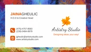 Colorful Creative Business Card - Page 1