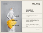 Mninimalist Cream Art Exhibition Proposal Presentation - page 3