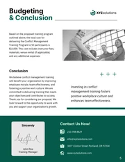 Conflict Management Training Proposal Template - Seite 5
