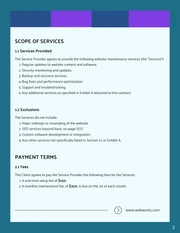 Website Maintenance Contract Template - Pagina 2