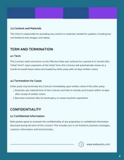 Website Maintenance Contract Template - Pagina 4