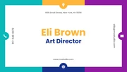 Colorful Professional Business Card - Page 1