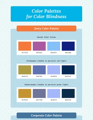 premium  Template: Color Palettes for Color Blindness
