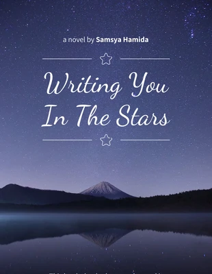 Free  Template: White Simple Novel Book Cover