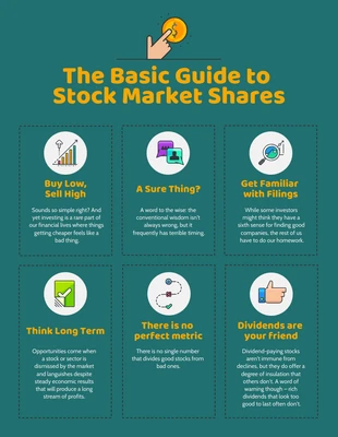 business  Template: Guide to Stock Market Shares Infographic