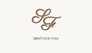 Free  Template: Biglietto da visita yoga minimalista giallo chiaro
