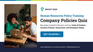 business interactive Template: Human Resources Policy Quiz Presentation