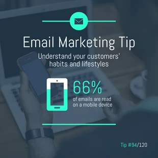 Free  Template: Email Marketing Tip Instagram Post