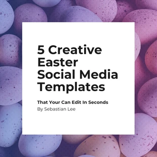 Free  Template: Creative Easter Instagram Post