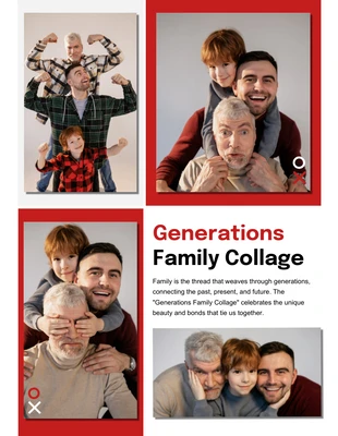 Free  Template: Generations Family Collage