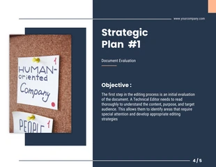 Blue white cream modern simple strategic plan - Page 4